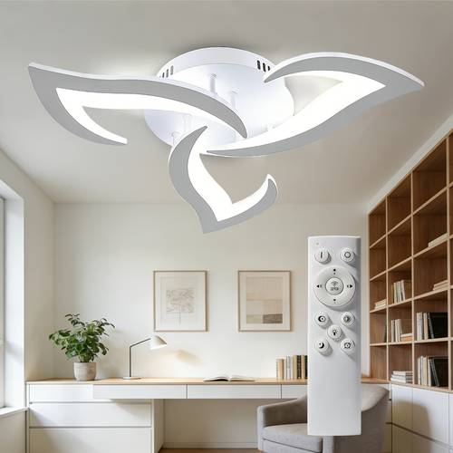19 7 modern ceiling with light 35w low profile ceiling light flush mount 3 color dimmable remote control stylish ceiling light for room decor bedroom decor living room