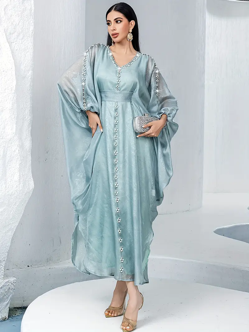 eastern formal dresses Cloak Sleeves Formal Dress: Elegance and Dramatic Sophistication