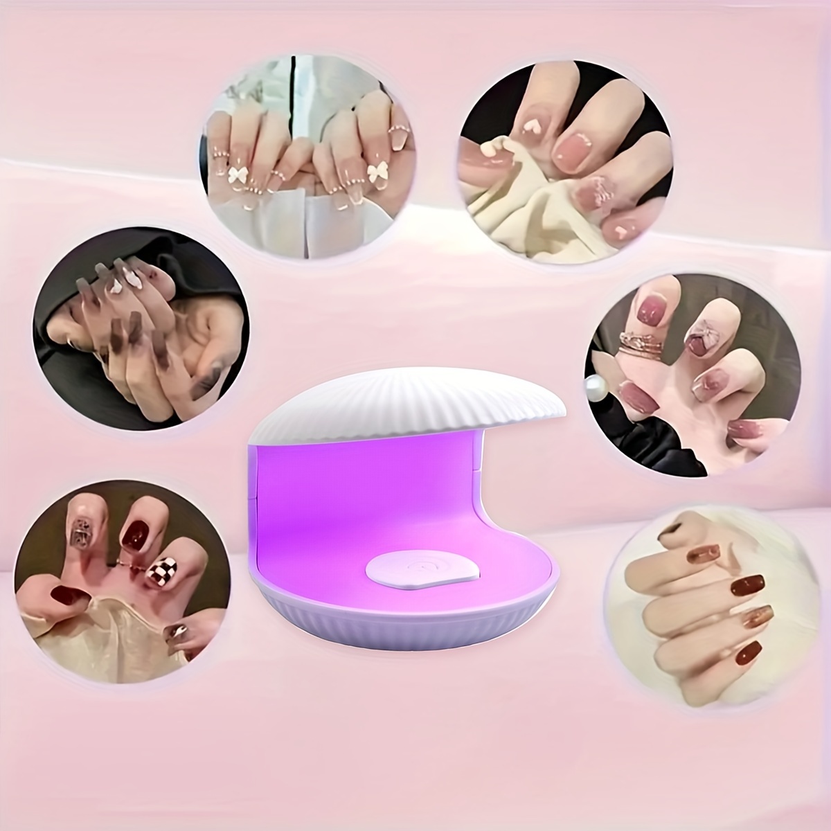 

Cordless Rechargeable Mini Uv Led Nail Lamp, 18w Small Uv Light For Cure Nail Lamp For Gel Mini Nail Lamp With 2 Timers