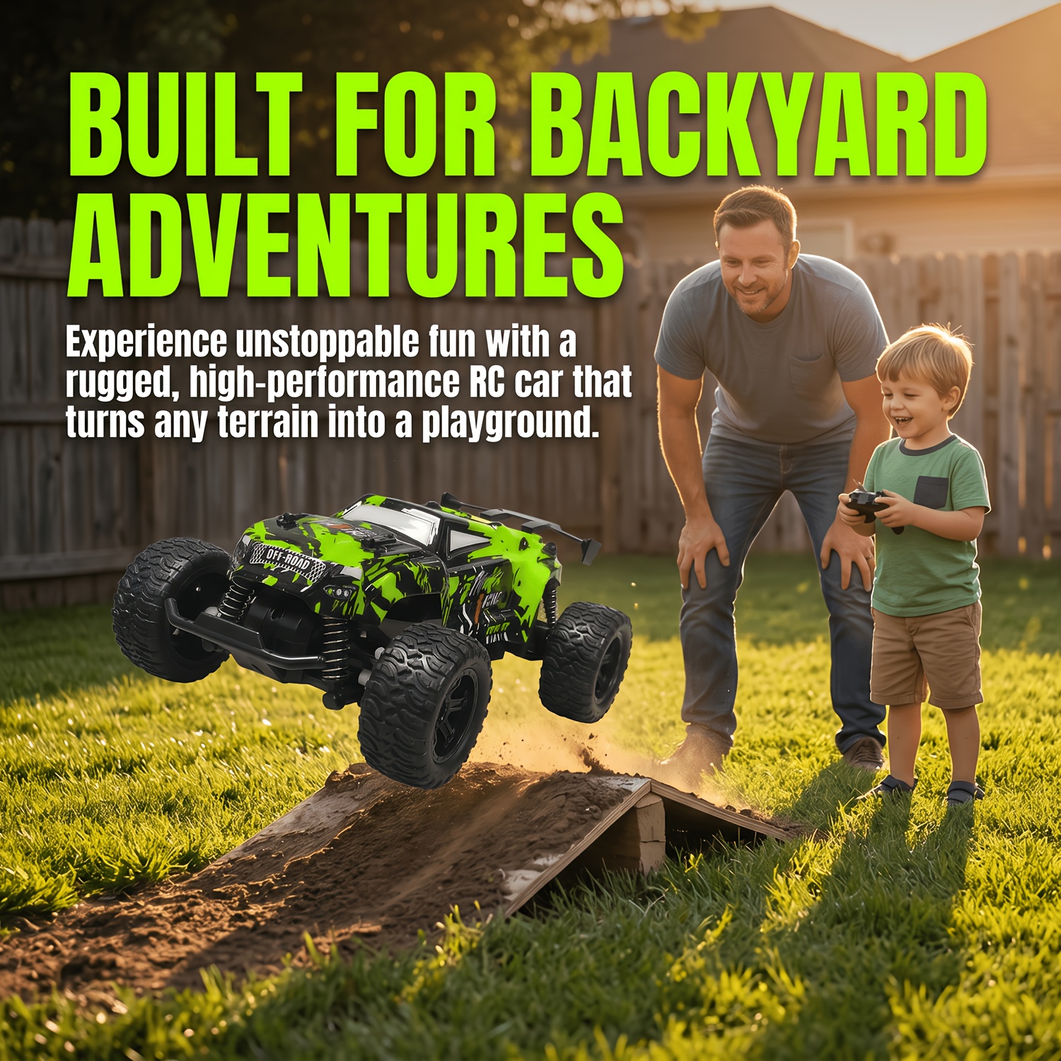 TEMU High Speed Off-road Rc Car, 40km/h+ 2.4ghz Remote Control Monster Truck With Shock Absorbers & Tires, Suitable As A Birthday Gift And Christmas