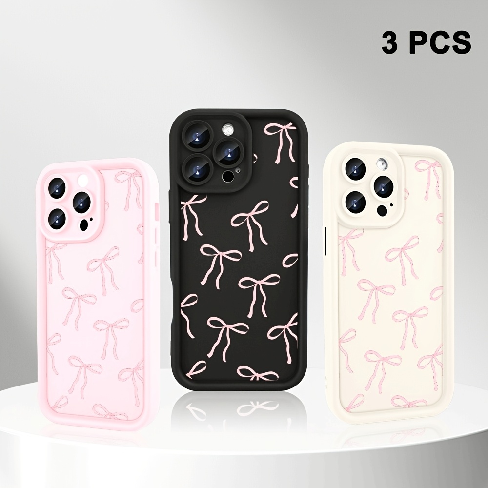TEMU 3pcs Full Coverage Anti-drop Phone Case Set Suitable For Multiple Iphone Models Including 16/15/14/13/12, 11 Pro Max/plus/x/8/7 - Popular