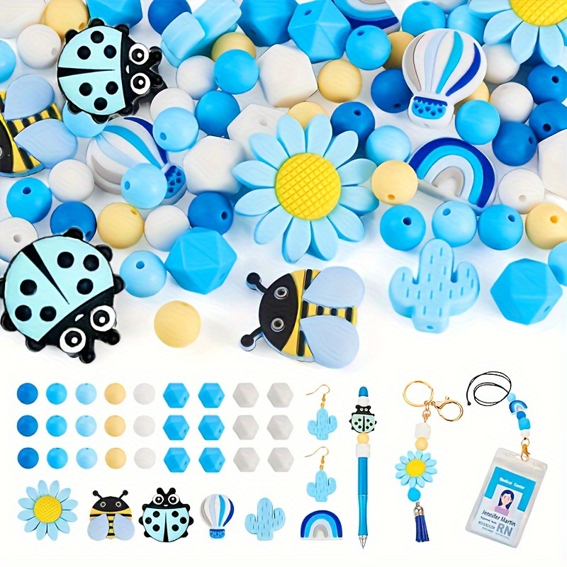 

41pcs Kit For Keychains - 12mm Round , , Bee & For And Pen
