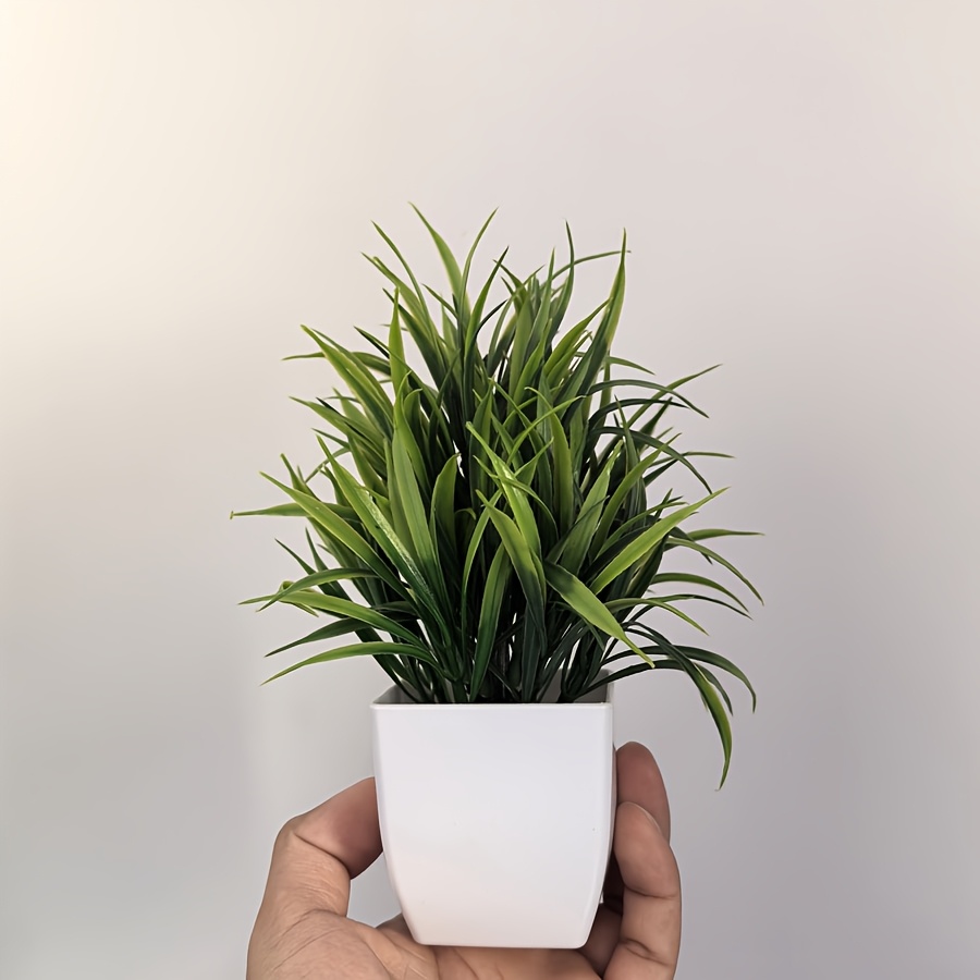 Charming Mini Artificial Potted Plant for Home Decor