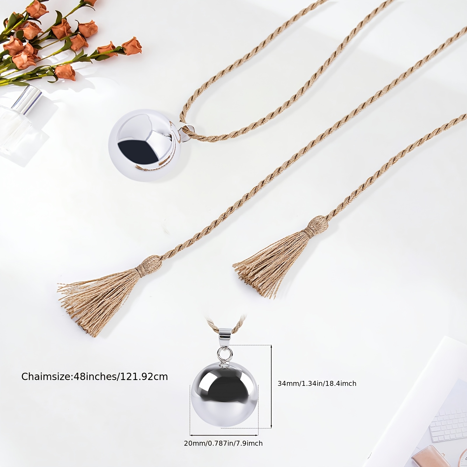 Angel Summoning Bell with Long Rope, Decorative Gift