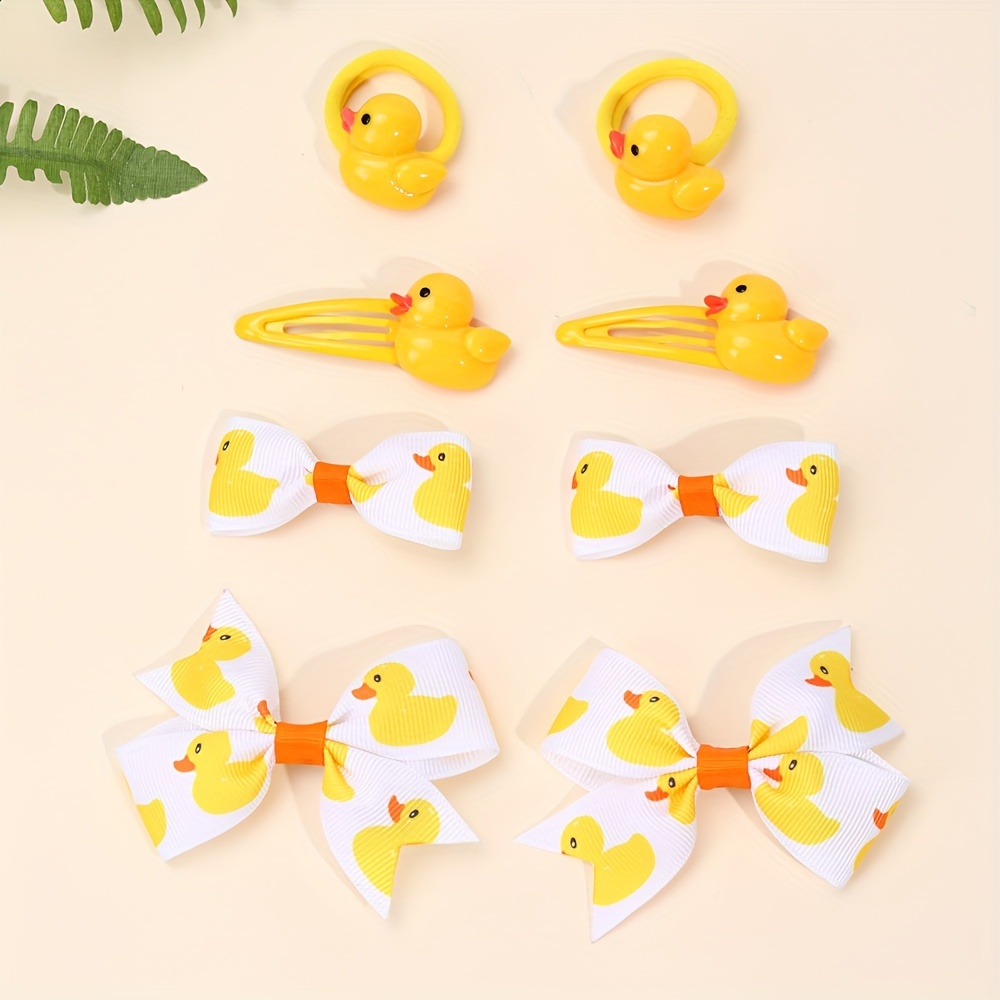 

8pcs Set - Bow & Snap , For