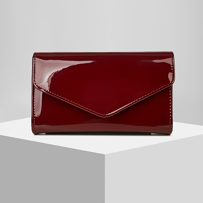 TEMU Glossy Evening Bag Formal Clutch Dinner Bag Handbag Dress Bag Wedding Bag, Very Suitable For Weddings, Conferences, Banquets, Gatherings, And