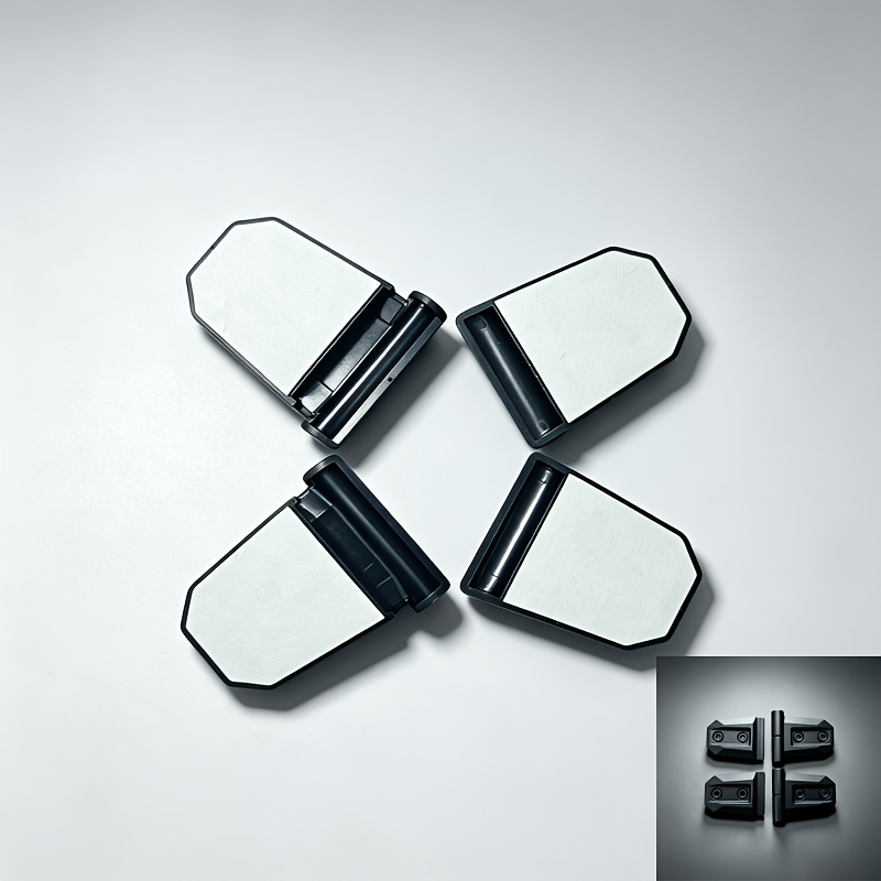 TEMU Protector de moldura para cubrir bisagras de puerta de coche, accesorio decorativo exterior de ABS, moldura de bisagra que mejora la , diseño