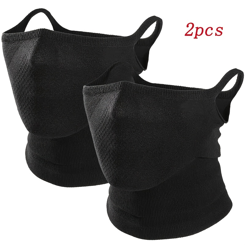 TEMU 2 pezzi/4 pezzi - Scaldacollo per , maschere geometriche traspiranti per met� del , stile con gancio per orecchie, unisex, adatte per attivit� ,