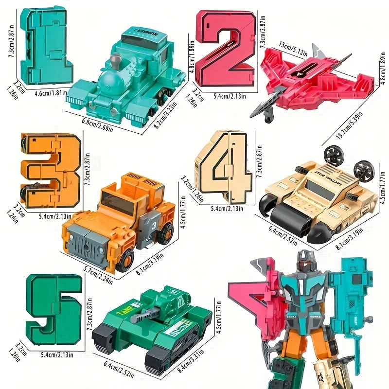 Robot Model Kit for Kids, Vehicle Shape DIY Building Set