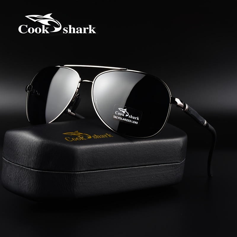 Cook Shark Polarizing Mirror Sunglasses for Day and Night Driving