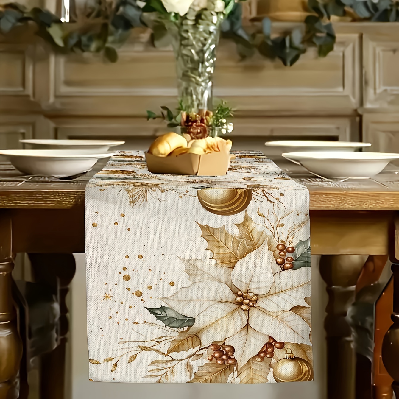 

1pc & Christmas Table - For Dining Decor, &