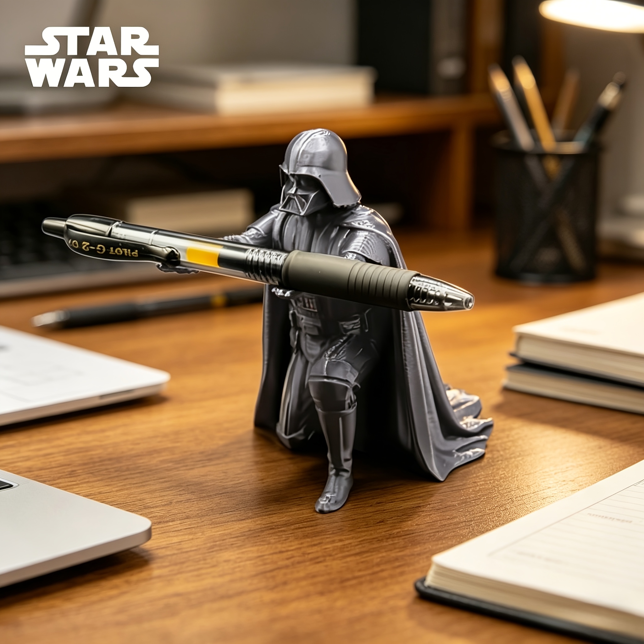 Star   -   Kneeling Figure Pen Holder Pencil Organizer Ornament, Suitable for Desktop Display, Bookshelf Decoration, Office Decor (Pen Not Included). A Must-Have Gift for  , Fathers, Friends, and  . An  