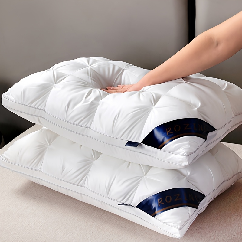 TEMU 1/2pcs -, The High-, High-bounce Pillow Core Resists Sagging, Soft Comfortable For Deep Sleep. Use, Soft Fabric, Easy To Clean, In Multiple