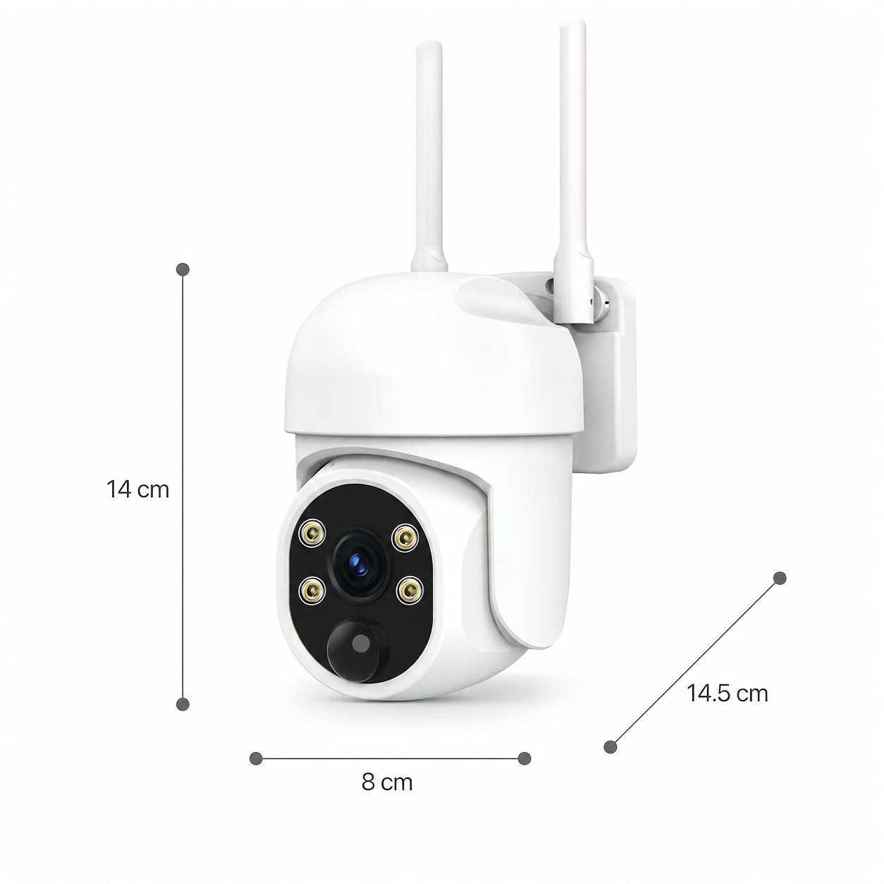 TEMU 4k Wireless Outdoor Wifi Solar Security Camera Motion Detection Night Vision 2 Way Audio Alarm Push Support 2.4ghz Network
