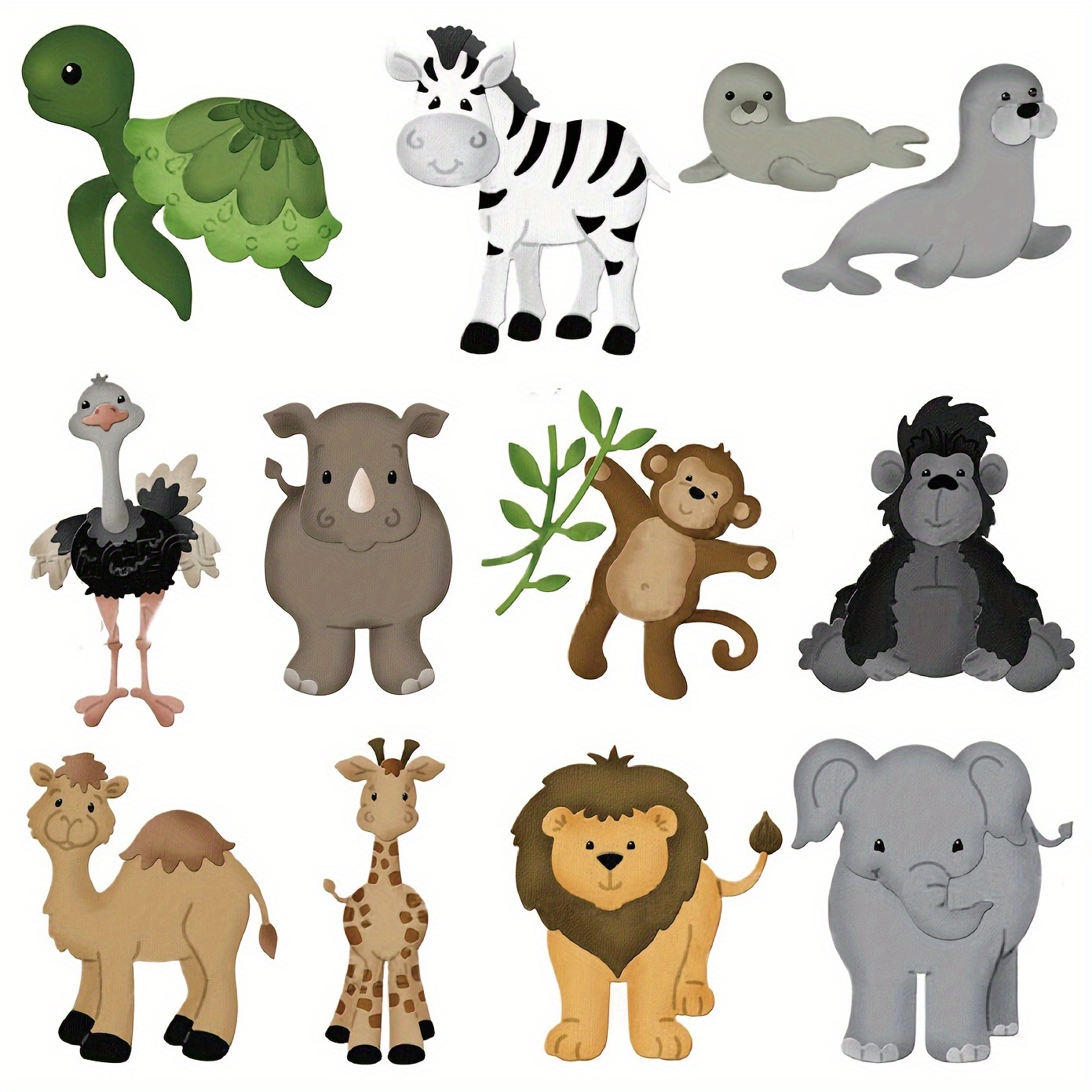 

11pcs Forest Animal Metal Cutting Dies Cutting Dies Paper Craft Knife Dies Blade Stamping Dies