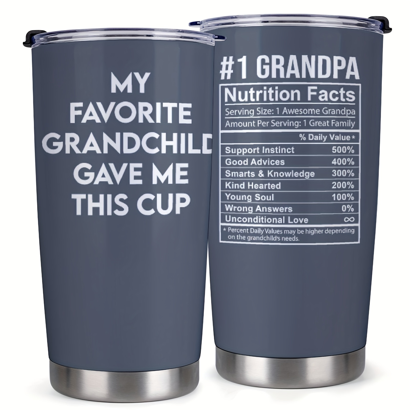 

Surprise For Grandpa On Father's Day - - Unique Birthday Gift Ideas For Grandfather, New Grandpa, Proud Grandpa - 20 Ounce Tumbler Restaurant Use