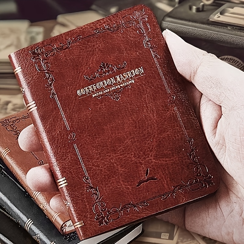 TEMU Personalized Notebook With Custom - Vintage College , A Portable Creative Pocket Book For Gifts And Awards