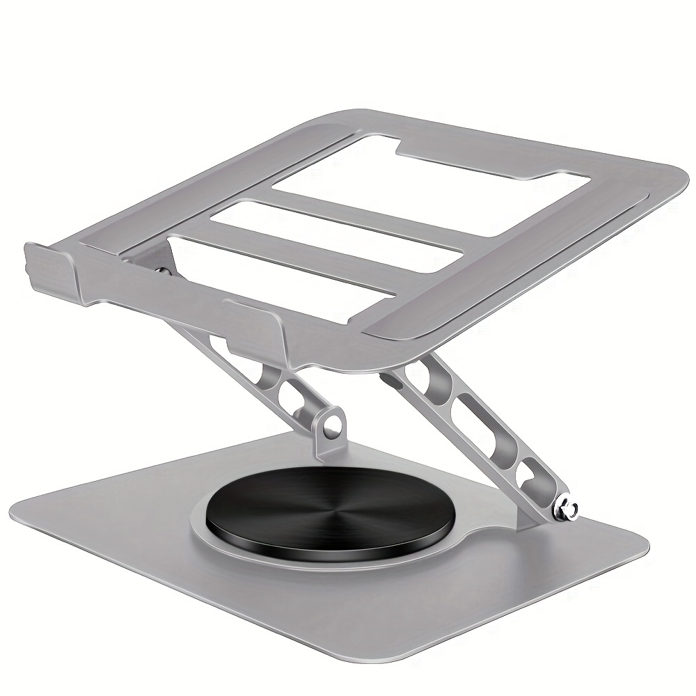 Foldable Adjustable Laptop Stand With Cooling, Height Increase, And Rotation Function