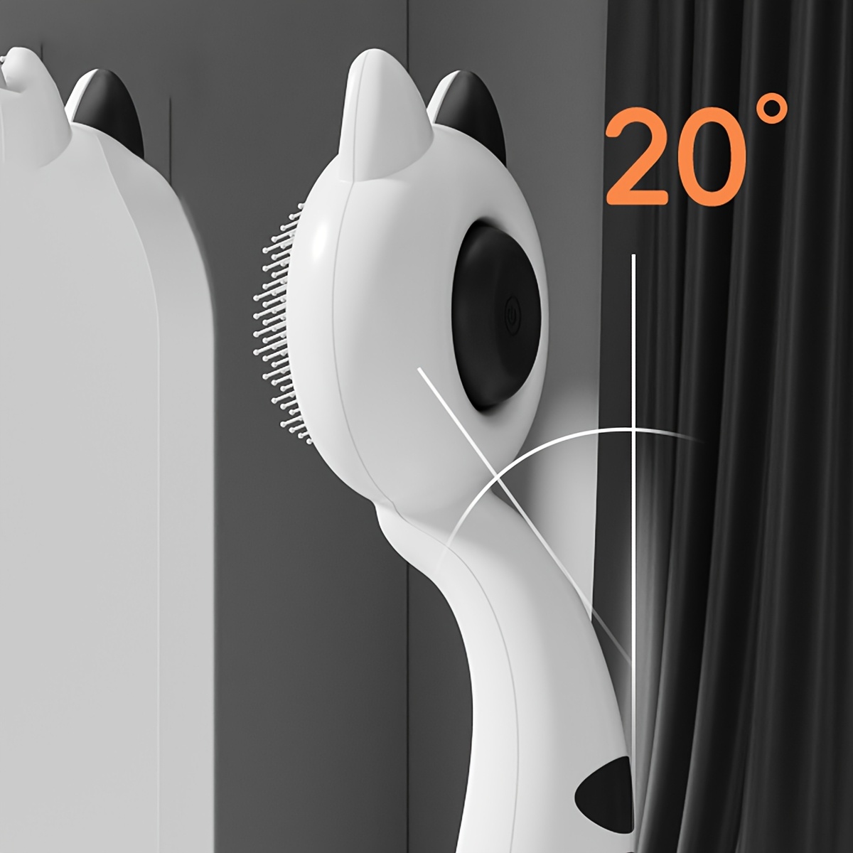 1pc Stainless Steel Cat Grooming Comb with Self-Cleaning One-Touch Button, Detachable Hair Remover Brush for Long-Haired & Short Cats, Manual Massager for -Free Care, Pet Hair Shedding Brush