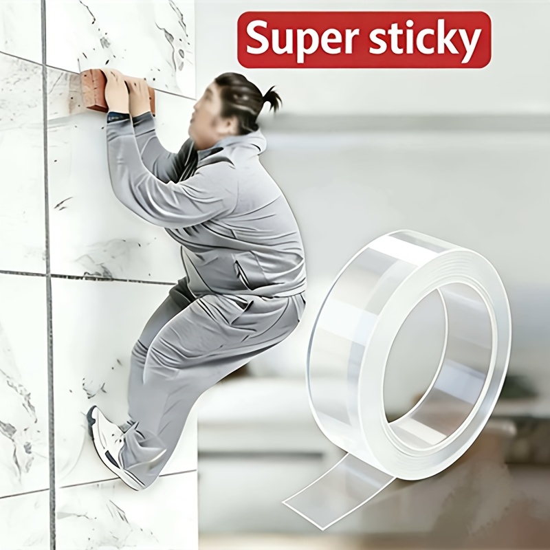 super strong adsorption force heavy duty dual sided nano tape extra strong   reusable versatile for crafts christmas decorations more ideal for all   essential multi purpose