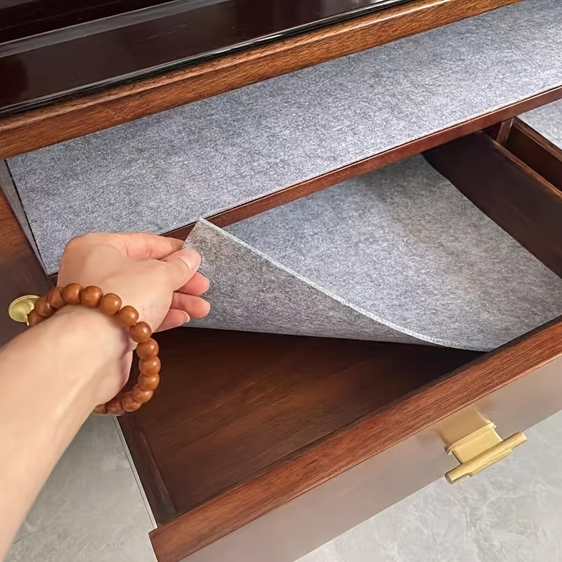 TEMU Drawer Liner Moisture-absorbing And Moisture-proof Mat Felt Wardrobe Moisture-absorbing And Moisture-proof Mat Shoe Cabinet Cabinet Lining
