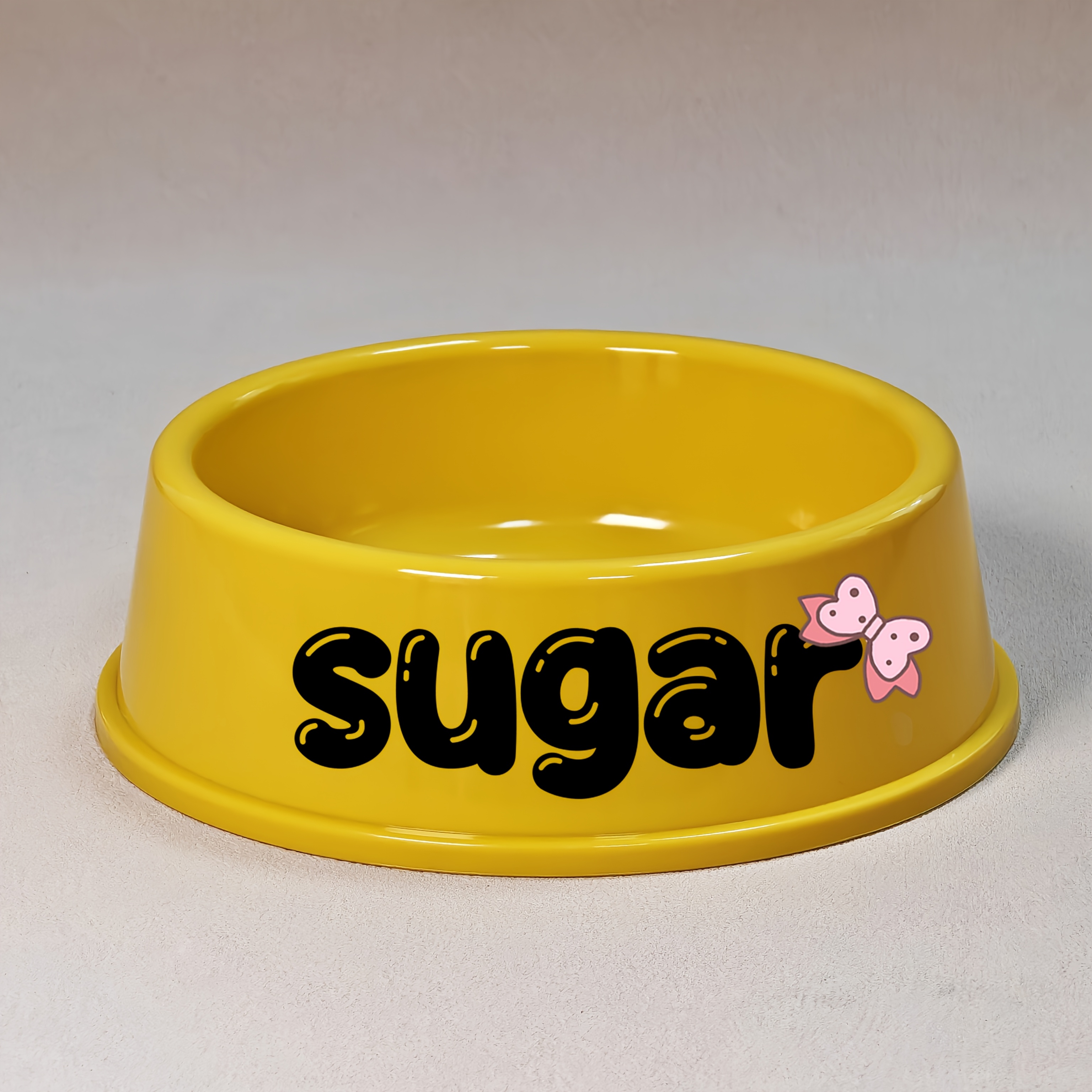 TEMU Customizable Plastic Pet Bowls - Personalized Names, Easy-clean For , Perfect Gift For Pet Lovers, Pet Accessories | Customizable Pet Bowl |