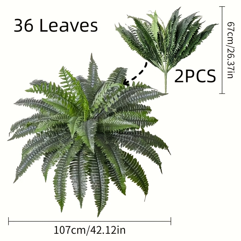 2pcs faux boston fern plants measuring 56cm 22 inches   enhancing home office terrace wedding anniversary valentines day easter mothers day and spring event decorations pot free ideal gift for  