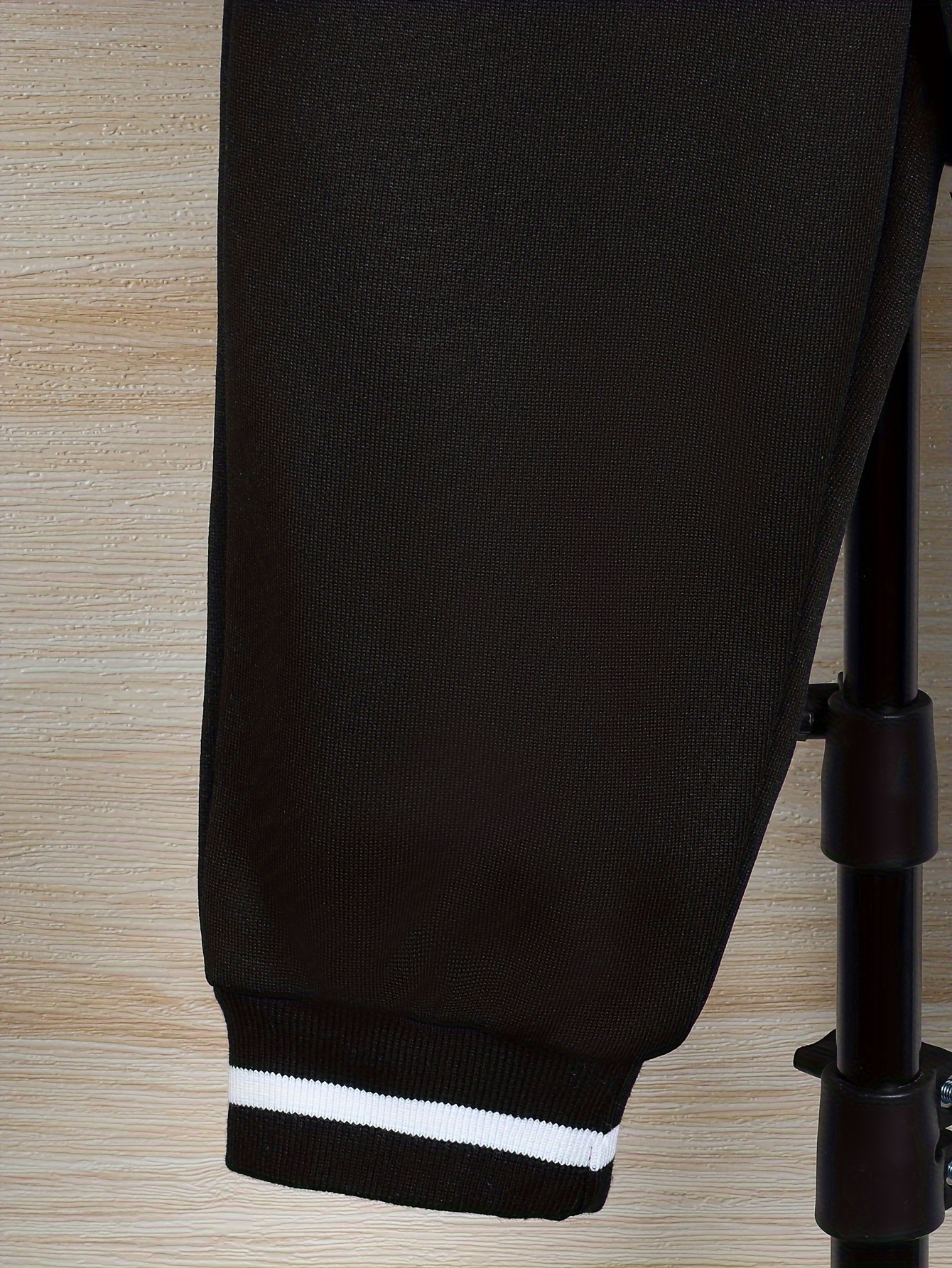 directional development of baby boys autumn and winter casual hoodie two piece top zipper bear print trousers black trousers for outdoor   outdoor black 7