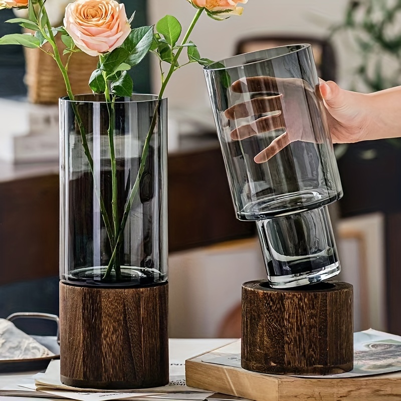 

- Vase Wood - For , For Dining & Decor, No Battery Needed
