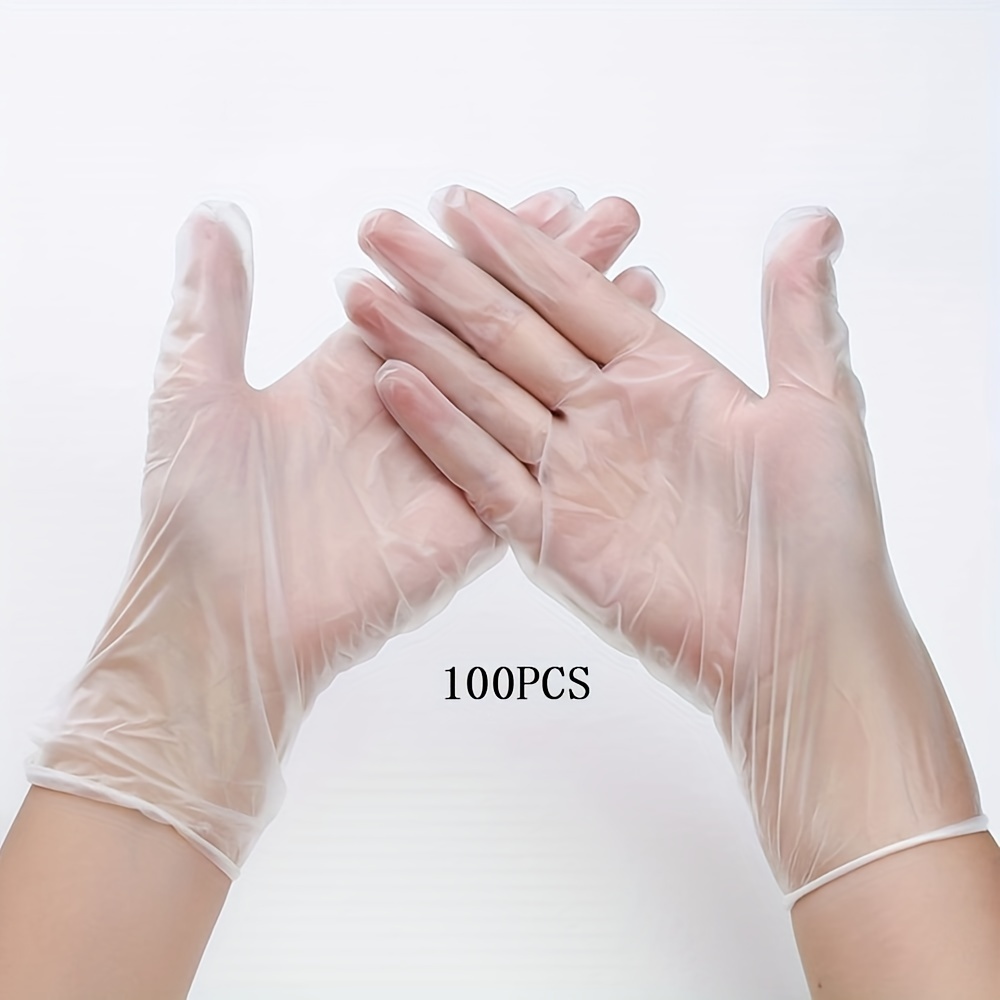 

Pcs Disposable Gloves, -, Cleaning For , , Dye, - All-, , -free, - Pvc Catering Thickened