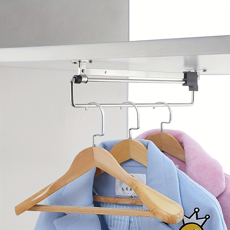 Ineasicer Tringle à Vêtements Extensible Pour Retirer Les Cintres Barre Telescopique Reglable 77010146