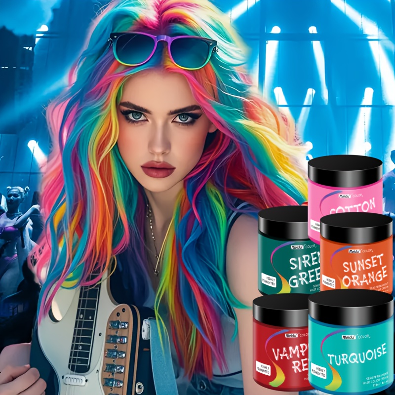 colored hair dye semi permanent hair trendy shades - Temu Mauritius