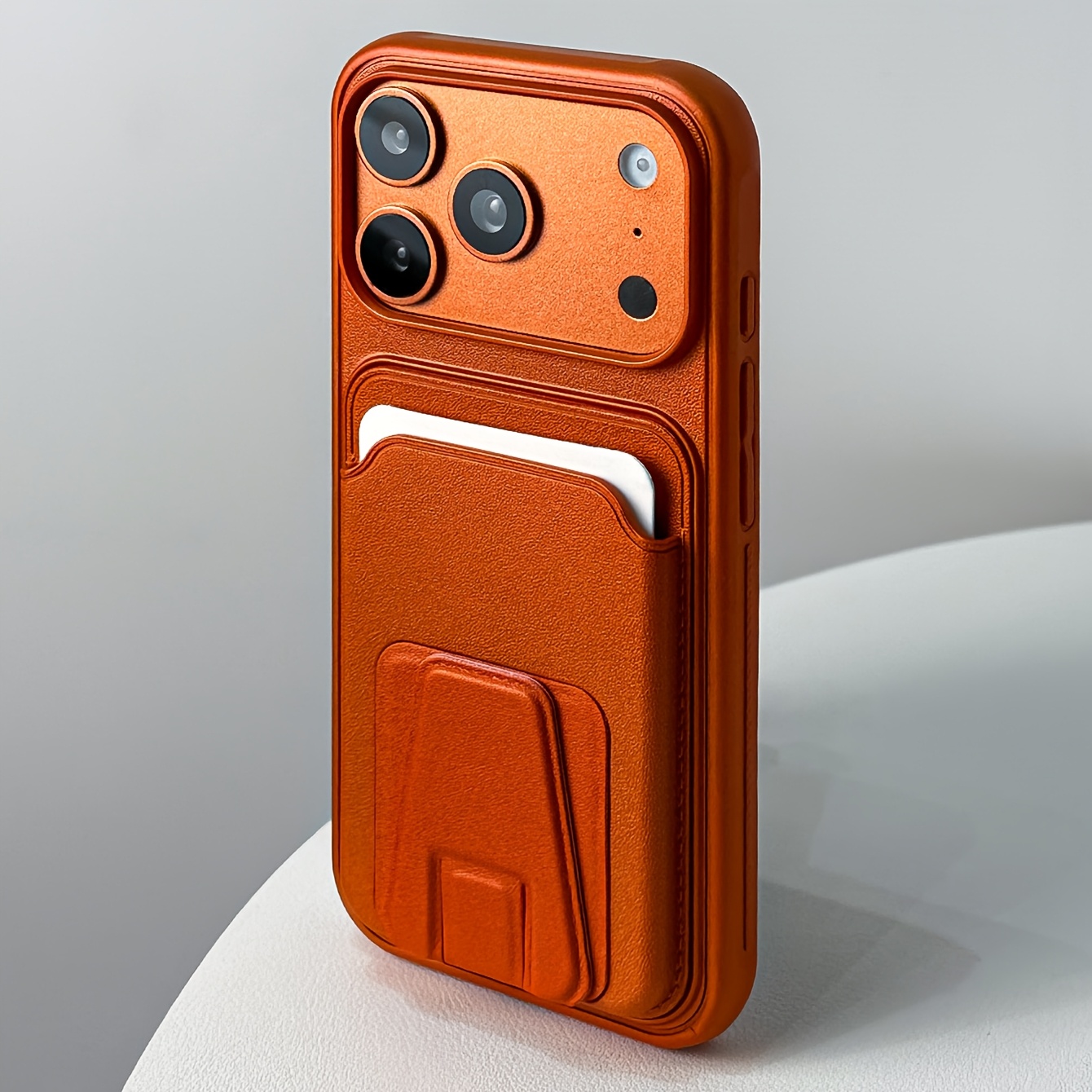 TEMU Phone Case - Luxury Business Card Holder And Bracket Integrated Phone Case Compatible With Iphone 18 Pro Max 17 Pro Max 17 Pro 17 16 Pro 15 Pro