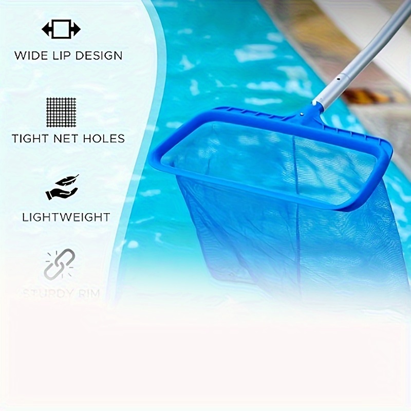 

Multi-functional Pool Cleaning Net With Aluminum Pole - Perfect For Leaf & Debris Removal