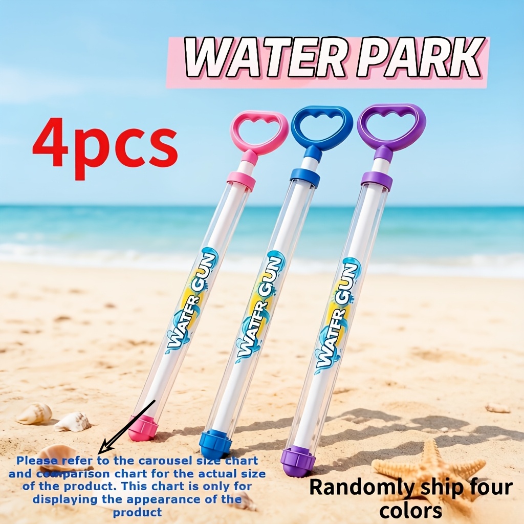 Image of 4pcs Cannon Toy, Suitable For Outdoor Swimming Pools And Beach Party Games, Perfect For Water Battles And Photography Props, Is An Ideal Gift For Boys And Girls' Birthday Surprises, Ship 4 Colors