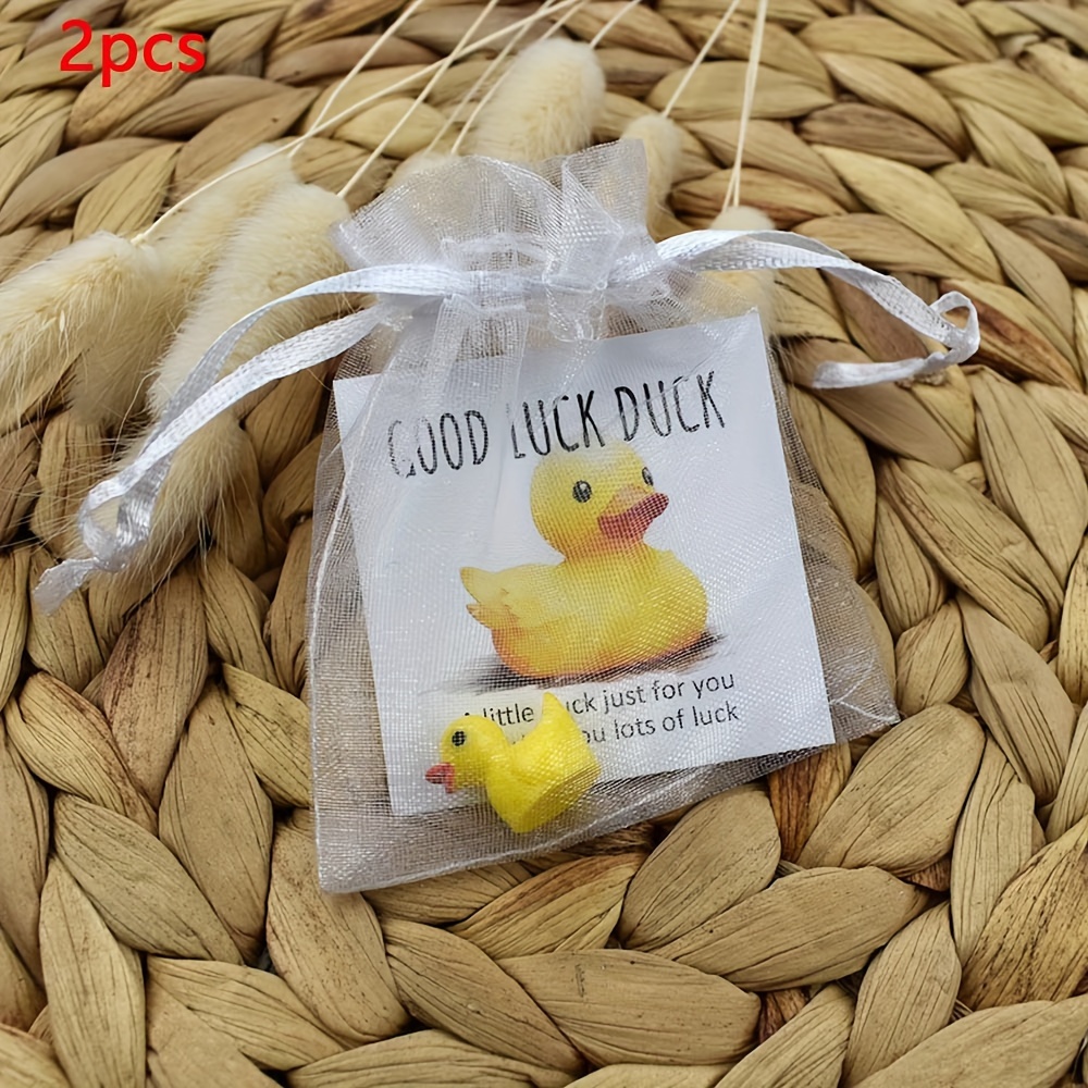 TEMU - Abs -sized Figurines - Encouragement , Bulk Pta Gifting, Ducks For - For Long Relationships, Greetings - 1pc/2pcs Set