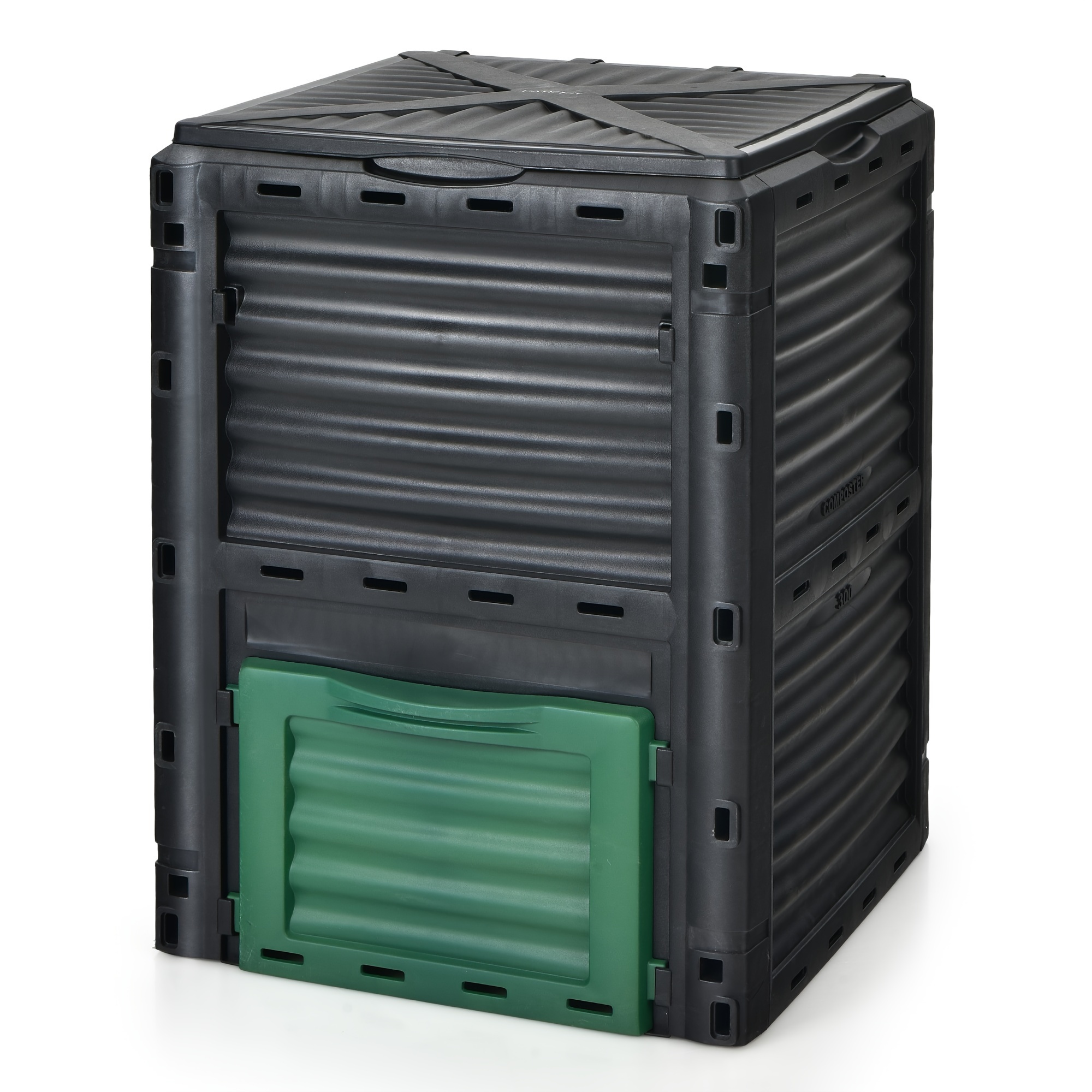 

80 Gallon Compost Bin Garden Waste Container Grass Food Trash Barrel Fertilizer