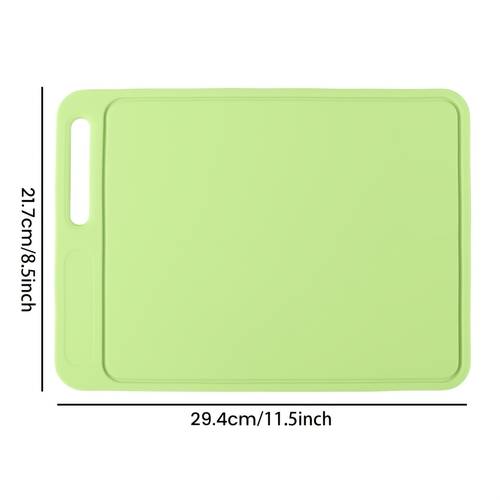 extra large flexible silicone cutting board 11 5 x 8 5 with handle juice non slip backing dishwasher safe ideal for meat vegetables fruits reusable kitchen essential