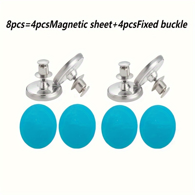 E-shop 8/20/28 Stk. Moderne Metallvorhang-Magnethaken - Einfach zu Installierende Wandhängende Magnetische Schnalle, Geeignet für Duschvorhang,