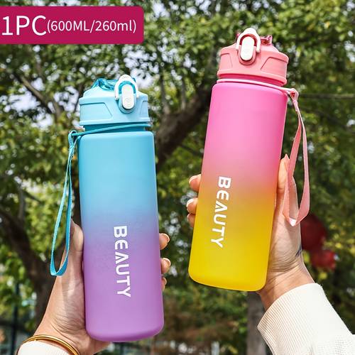 one large plastic water cup anti fall portable office scale frosted outdoor sports