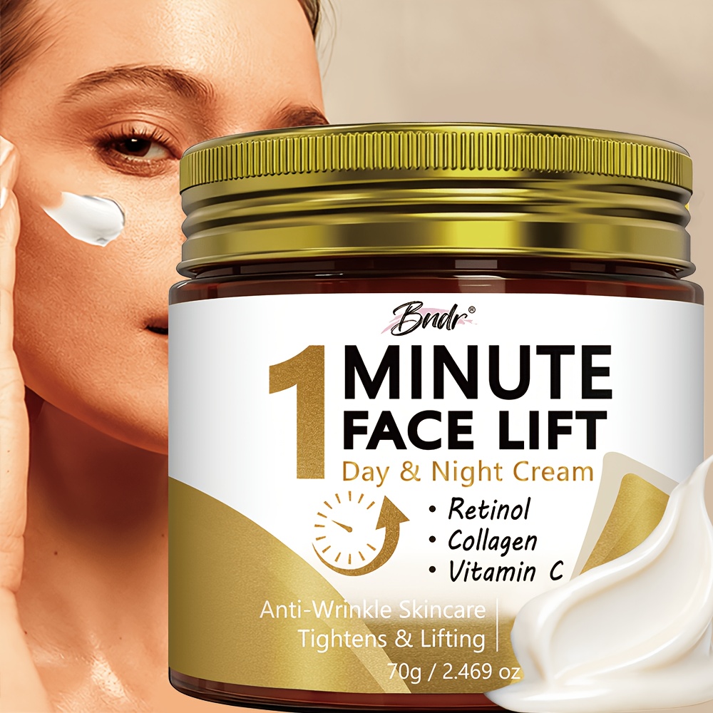 1 minute facial lifting cream   wrinkles containing retinol and hyaluronic acid 72 hour long     skincare compact and convenient for travel   used for holiday gifts