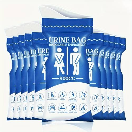disposable urine bag 2 5 10pcs bags for travel for women men 800ml emergency portable urinal bag and vomit bags unisex urinal bag for camping traffic pregnant patient