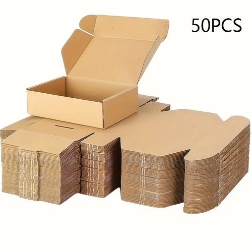 20 50pcs durable paper gift boxes square envelopes for jewelry crafts small items 5 12x3 15x0 95in sturdy cardboard packaging for secure shipping storage decorative boxes