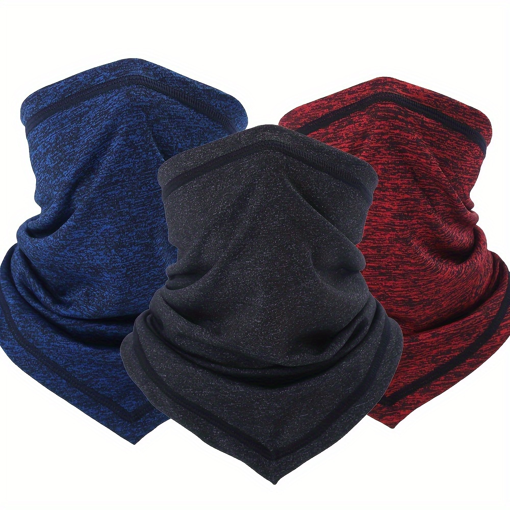 

3pcs Summer Thin Neck Gaiter Soft Breathable Sun Protection For Outdoor Work, Sports And Activities: Skiing, Cycling, Motorcycling, Hiking, Running, Fishing, Travelling, Cs Games