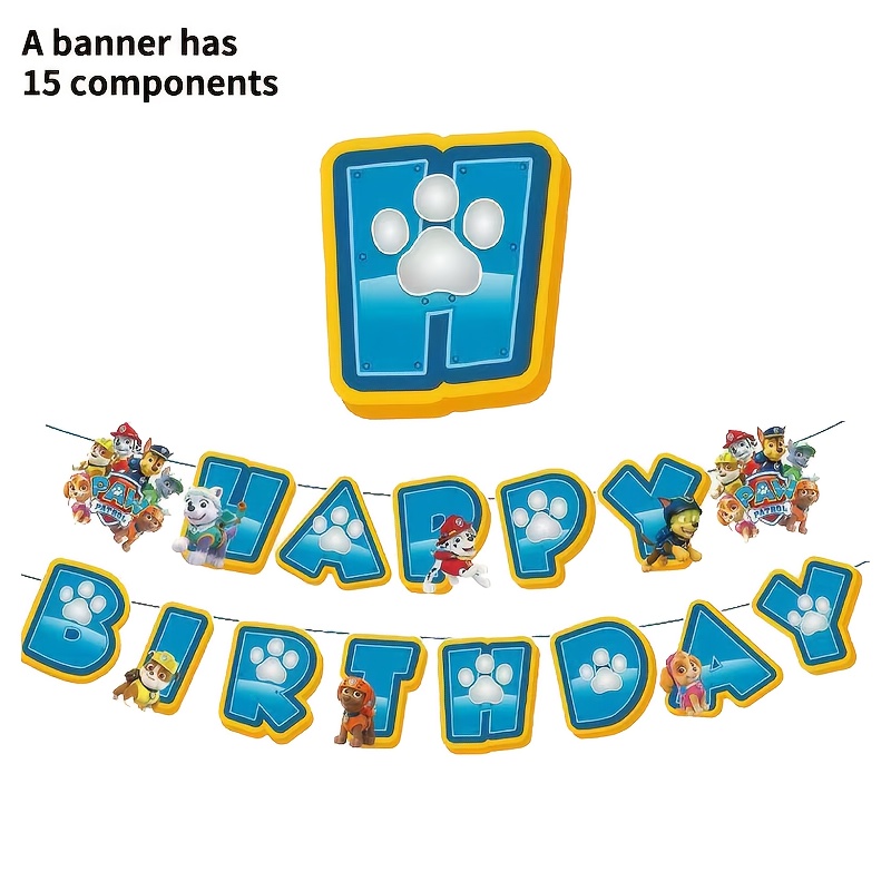 Brand Themed Party Banner Flags, Birthday Party Universal, Cute And Adorable Party Decorations