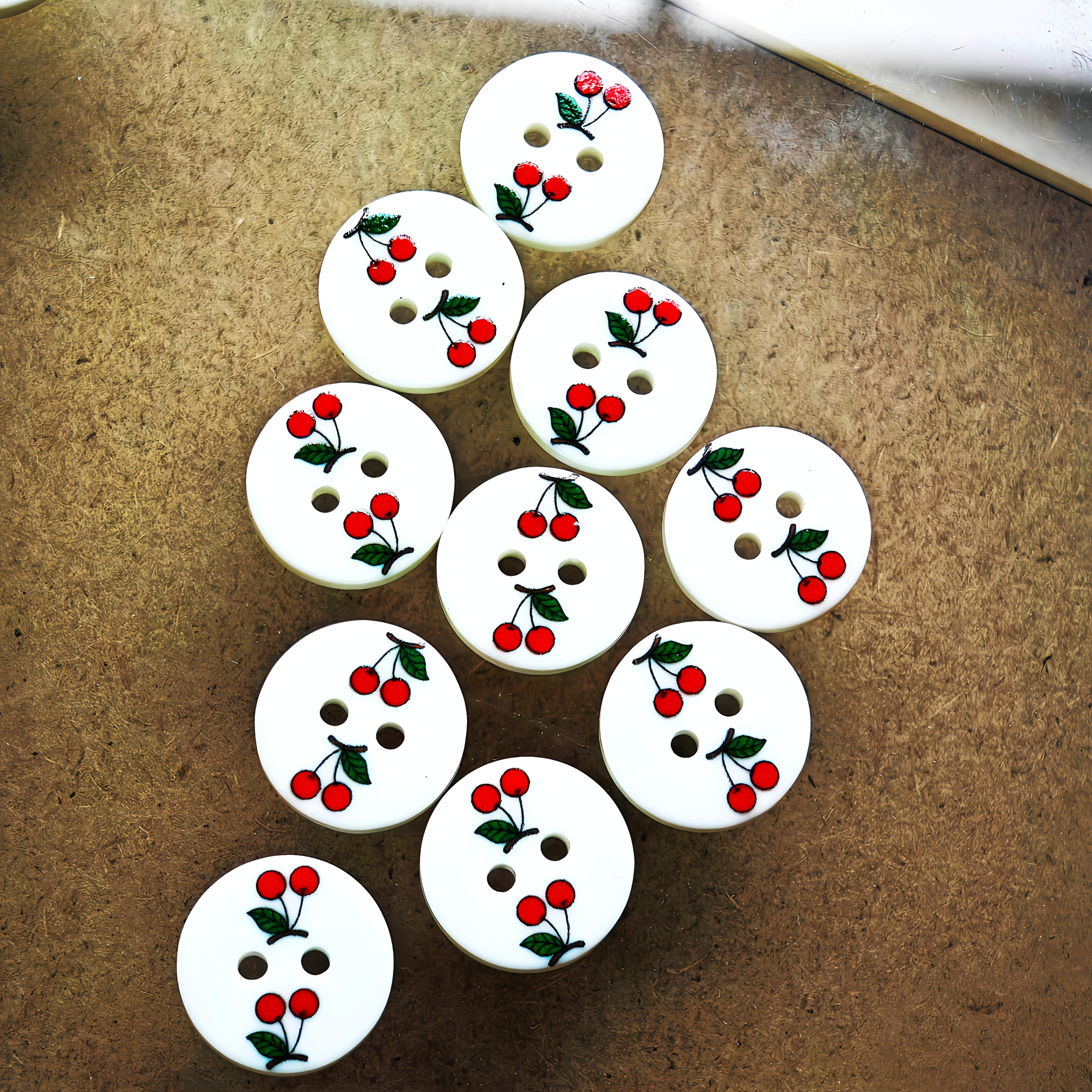 Image of 10pcs Small Buttons, Clothing Accessories, Sewing Supplies, Journaling Craft Accessories