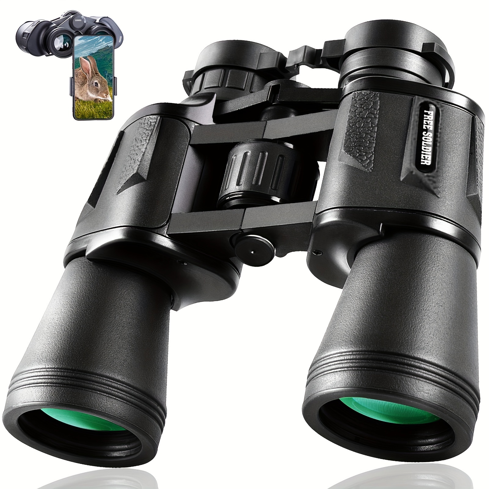 10x50 For Adults Hd Compact Durable , , Carrying Case & Strap Included For Bird Watching, , Travel, Football