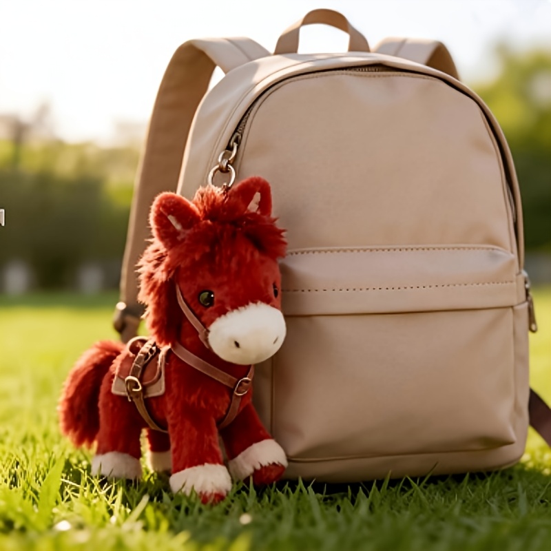 zodiac horse mascot keychain charm a cute horse pattern with   inspired details as a portable decorative pendant and practical key accessory that symbolizes good luck   and holiday     Product details 3