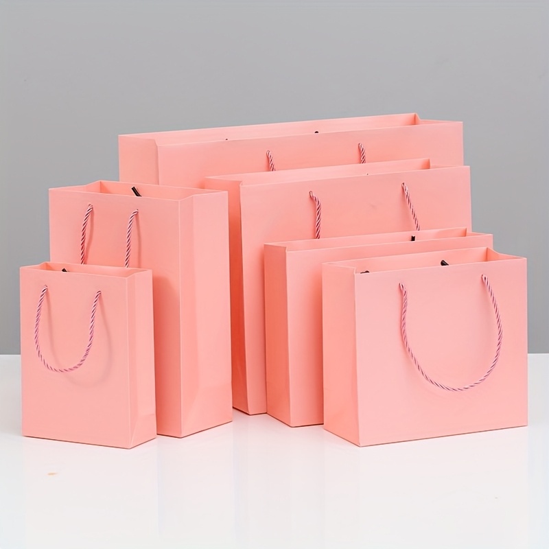 Gift for Her/Him 30pcs Pink White Cardboard Bags