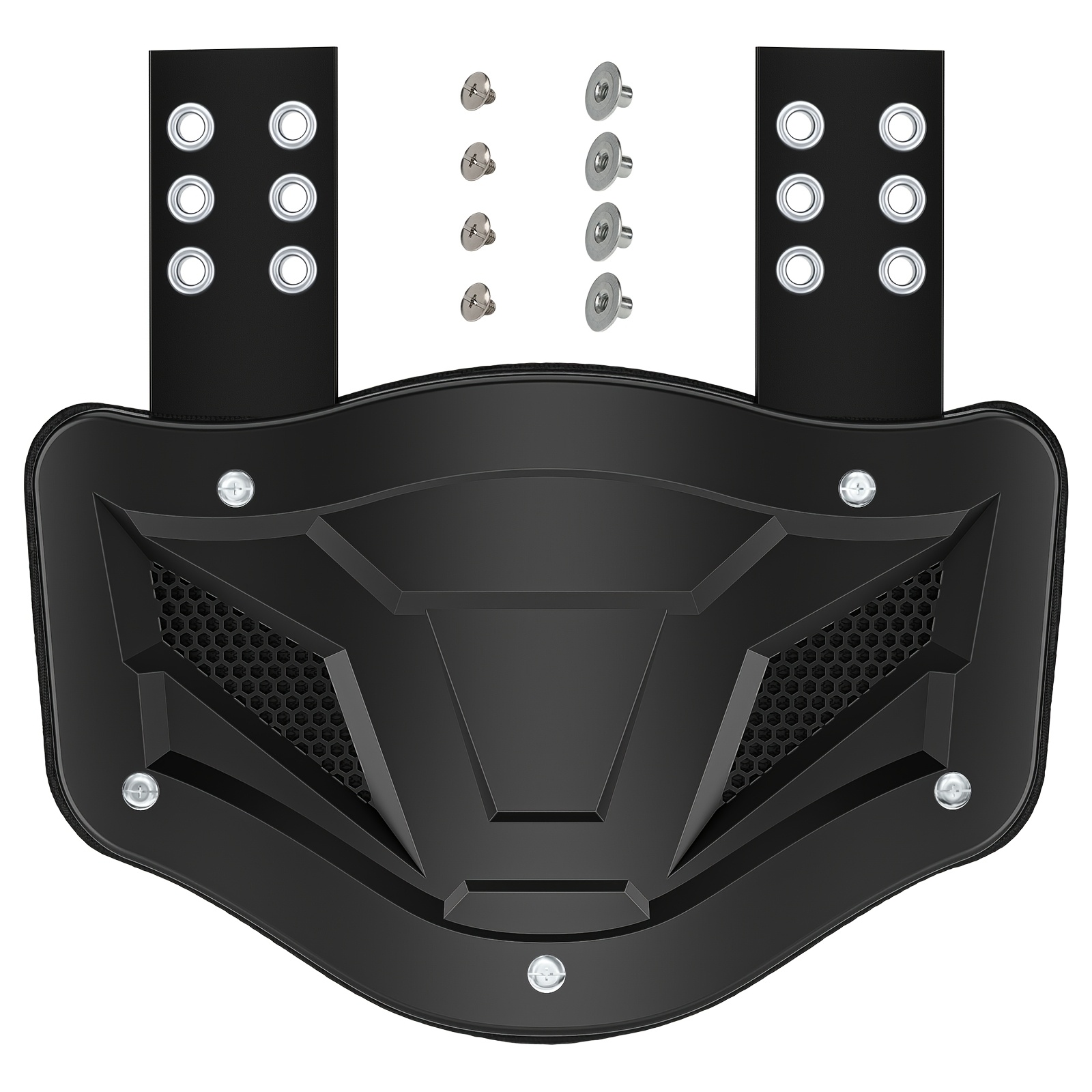 TEMU Back Protector | Universal Lightweight Adjustable For Youth And Adults, Breathable High-impact Back Protector, Fits All Shoulder Pad Sizes For